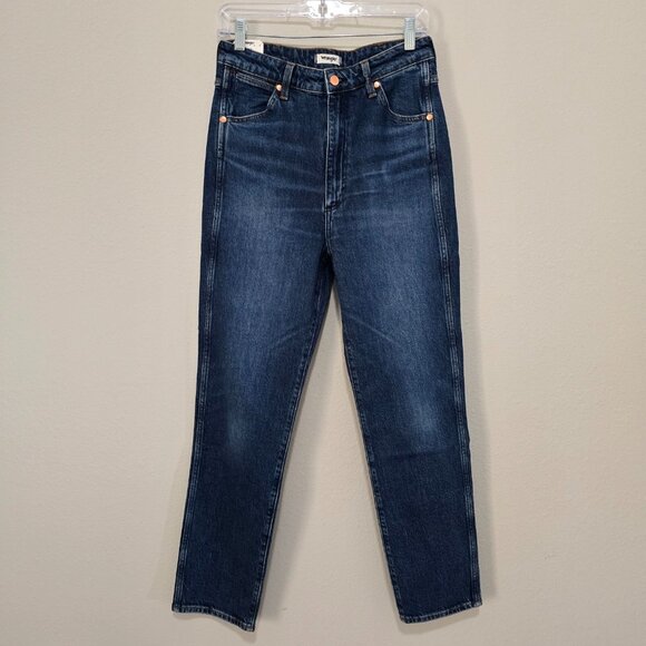 Wrangler Walker 677 High Rise Slim Jeans 27 Blue Retro NWT - Picture 1 of 8